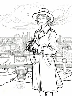 Impressionist Painting - B&W