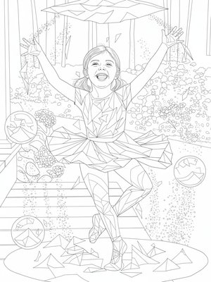 Cubist Painting - B&W