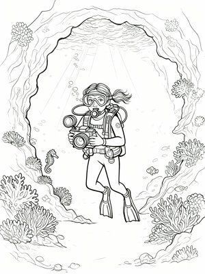 Impressionist Painting - B&W