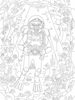 Cubist Painting - B&W