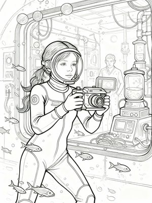 Impressionist Painting - B&W