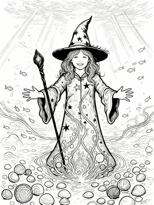 Impressionist Painting - B&W