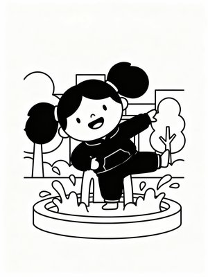 Preschool Simple - B&W