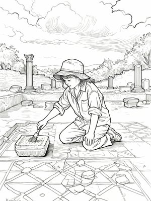 Impressionist Painting - B&W