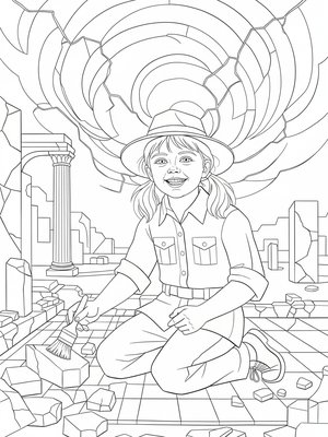 Cubist Painting - B&W