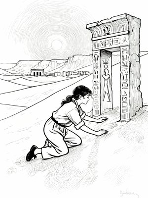 Impressionist Painting - B&W