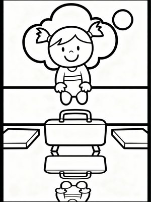 Preschool Simple - B&W