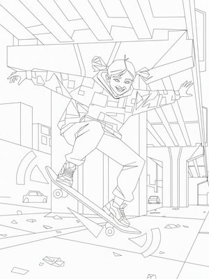 Cubist Painting - B&W