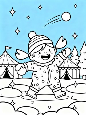 Preschool Simple - B&W