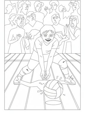 Cubist Painting - B&W