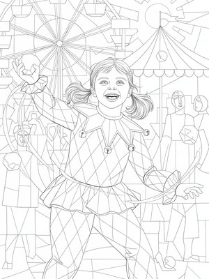 Cubist Painting - B&W