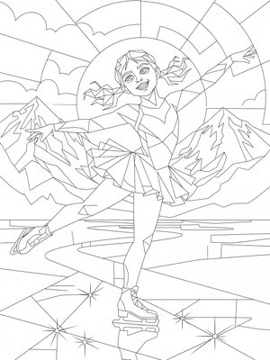 Cubist Painting - B&W