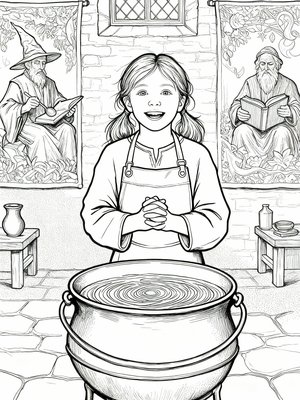 Impressionist Painting - B&W