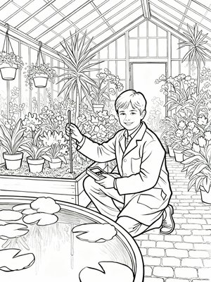 Impressionist Painting - B&W