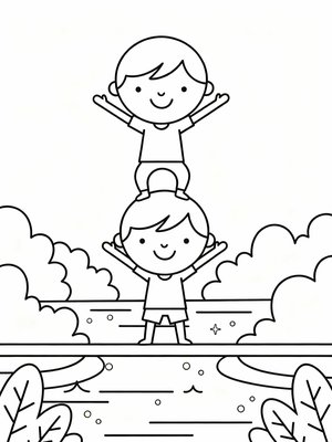 Preschool Simple - B&W