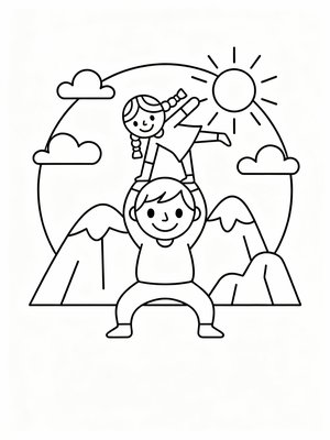 Preschool Simple - B&W