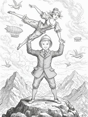 Victorian Illustration - B&W