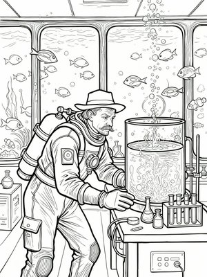 Impressionist Painting - B&W