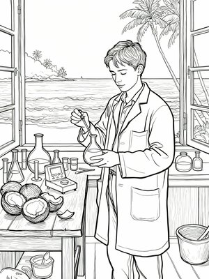 Impressionist Painting - B&W