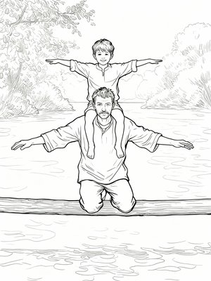 Impressionist Painting - B&W