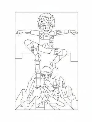 Cubist Painting - B&W