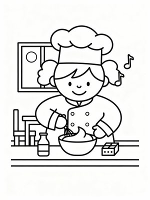 Preschool Simple - B&W