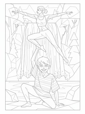 Cubist Painting - B&W