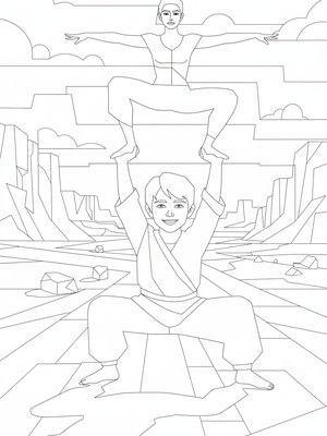 Cubist Painting - B&W