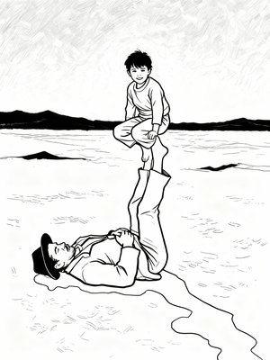 Impressionist Painting - B&W