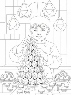 Cubist Painting - B&W