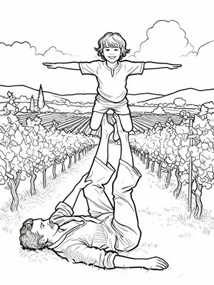 Impressionist Painting - B&W