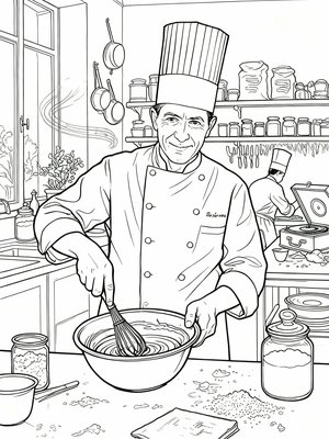 Impressionist Painting - B&W