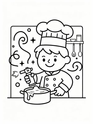 Preschool Simple - B&W