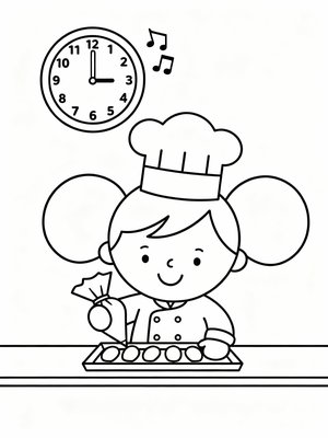 Preschool Simple - B&W