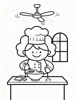 Preschool Simple - B&W