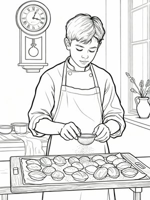 Impressionist Painting - B&W