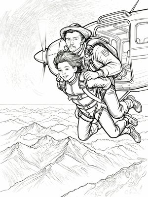 Impressionist Painting - B&W