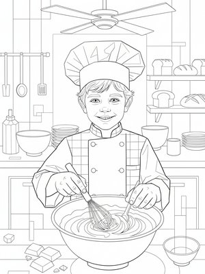 Cubist Painting - B&W