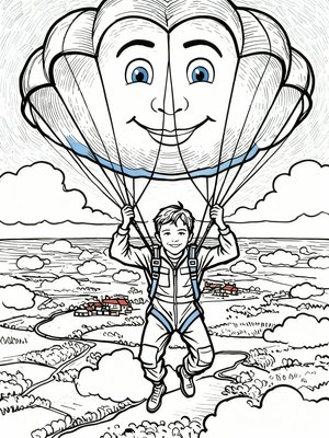 Impressionist Painting - B&W