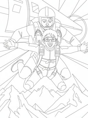 Cubist Painting - B&W