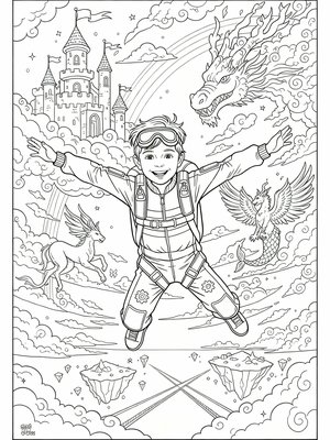 Classic Coloring Book - B&W