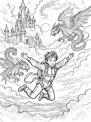 Impressionist Painting - B&W