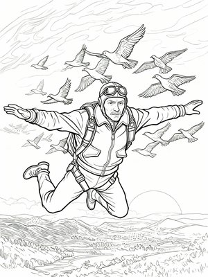 Impressionist Painting - B&W