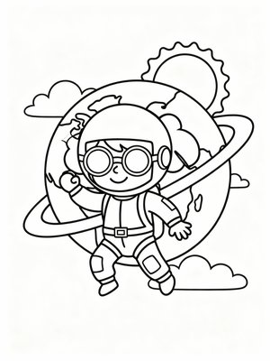 Preschool Simple - B&W