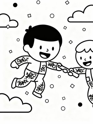 Preschool Simple - B&W