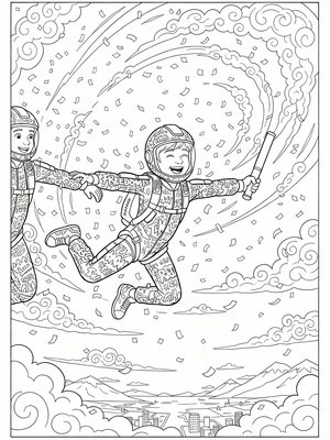 Classic Coloring Book - B&W