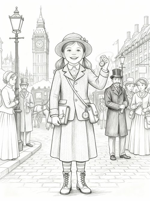 Gentle Pencil - Coloring Book Sample