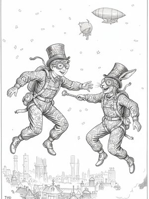 Victorian Illustration - B&W