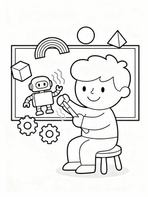 Preschool Simple - B&W