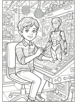 Classic Coloring Book - B&W